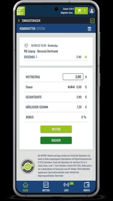 Mobiler Wettschein bei HAPPYBET